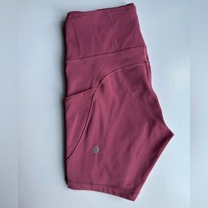 lululemon athletica Rose Pink Athletic Shorts